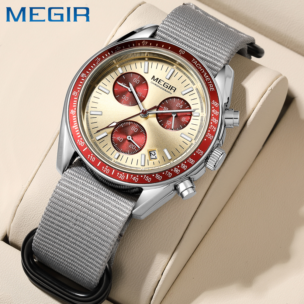 Canvas Strap Watch - MEGIR New Luxury Men's Watches Canvas