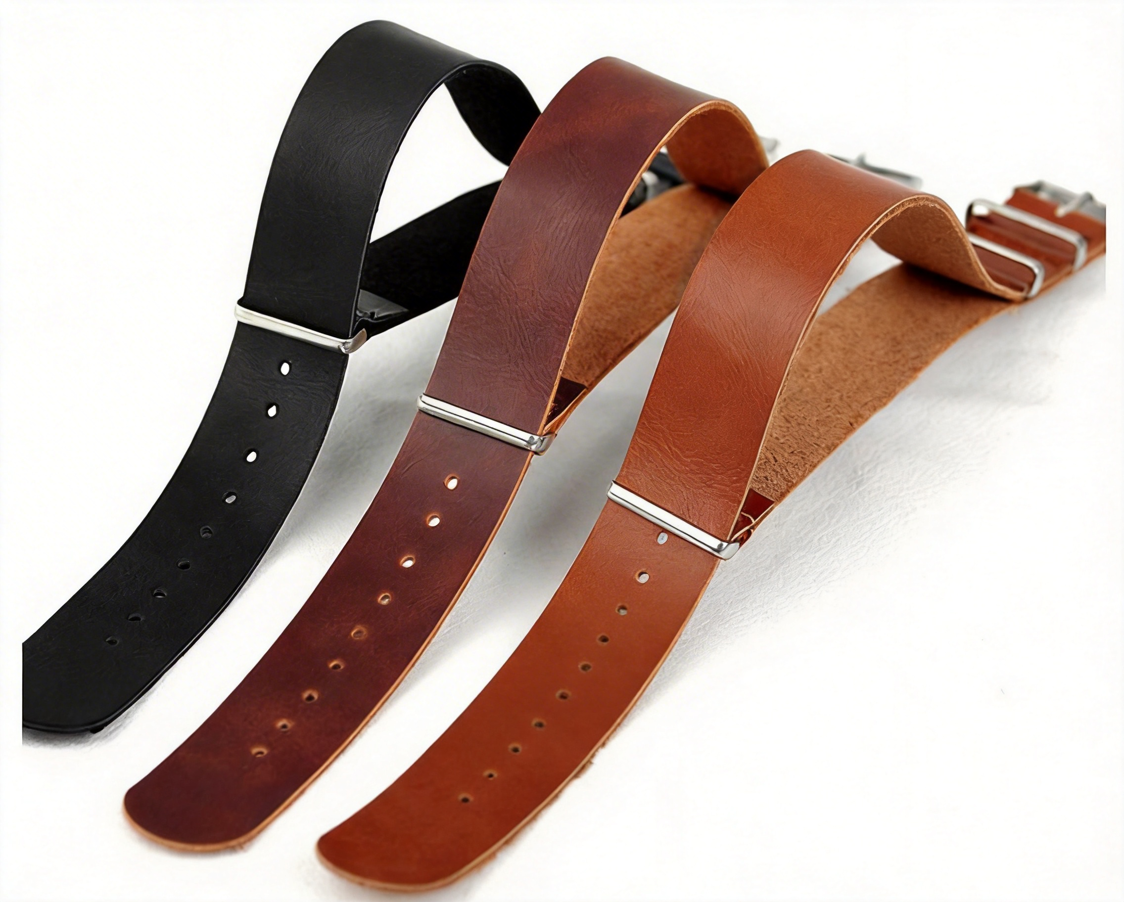 Tropic Strap Vintage - Vintage Leather NATO ZULU Watch Band,