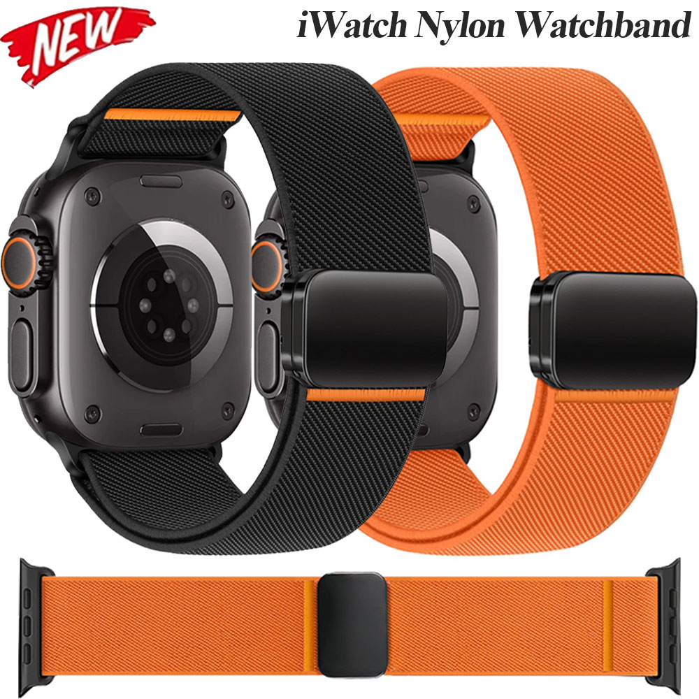 Milanese Loop Magnetic - Nylon Loop Strap For Apple Watch