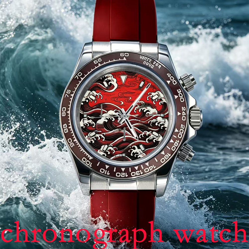 Stainless Bracelet Diver - Luxury Creative waves VK63 watch 39.3mm