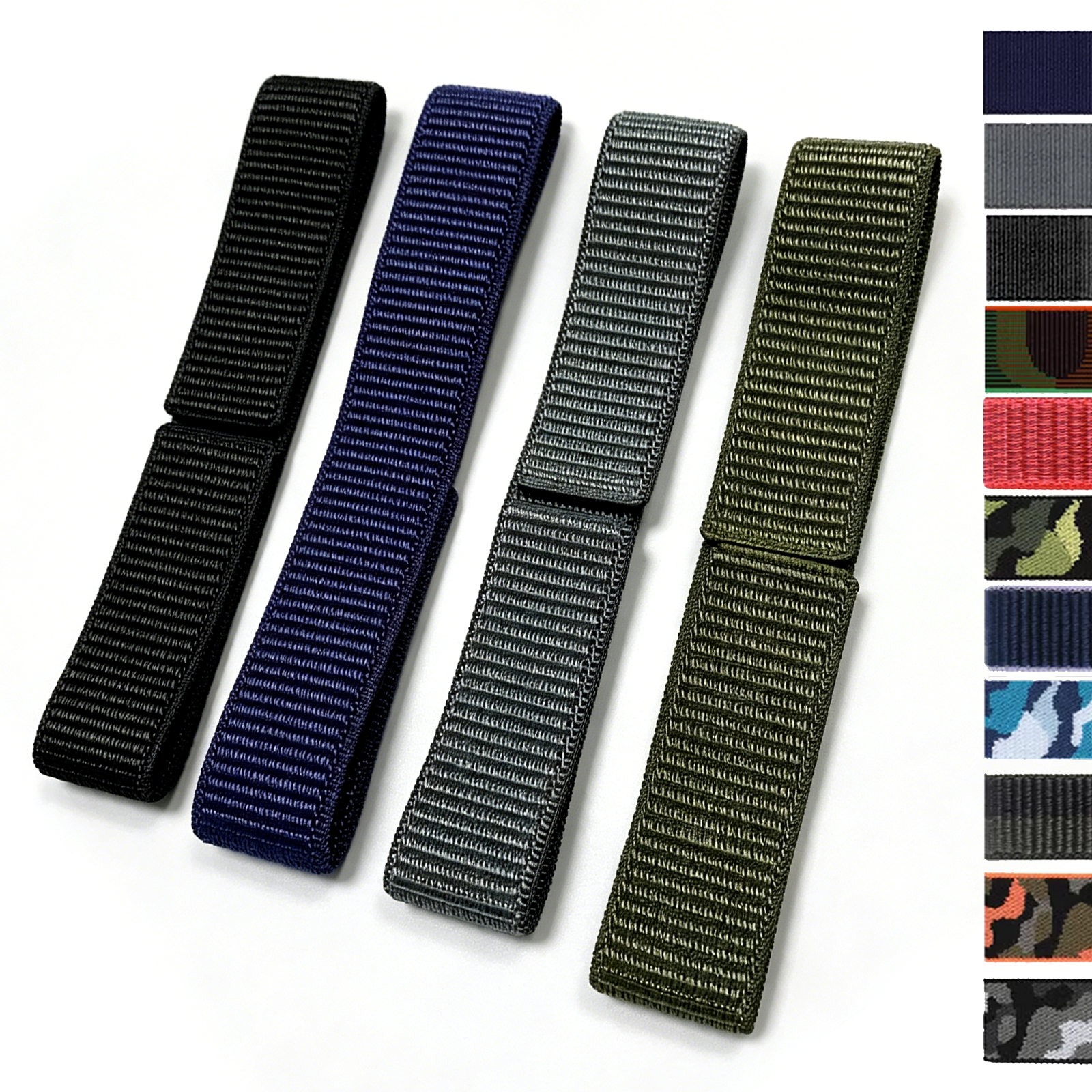 Sport Loop Velcro - 26/22mm Hook Loop Nylon Watch Strap