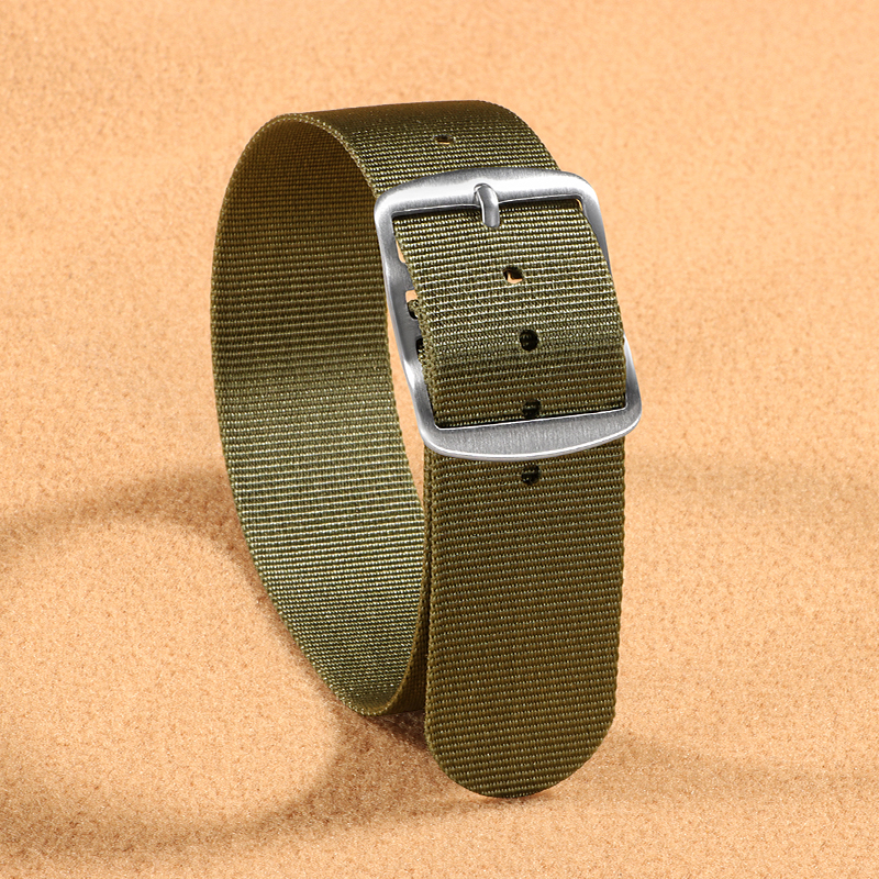 Nato Strap Nylon - 20mm Nylon Watch Strap Brown Green
