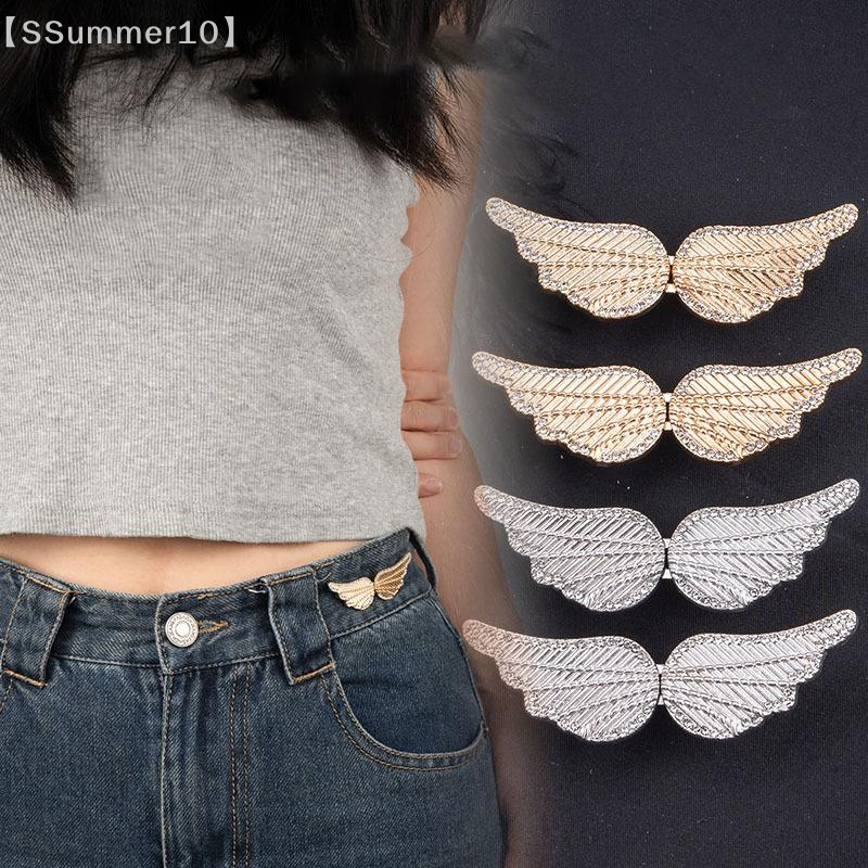 Buckle Pin Ss - 【SSummer10】Portable Angel Wings Jeans Waist Adjustable