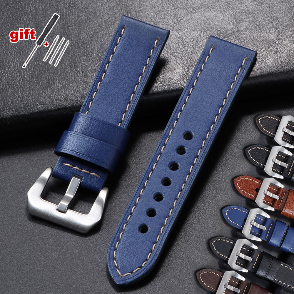 Suede Strap Watch - 18mm 20mm 22mm 24mm Genuine Leather