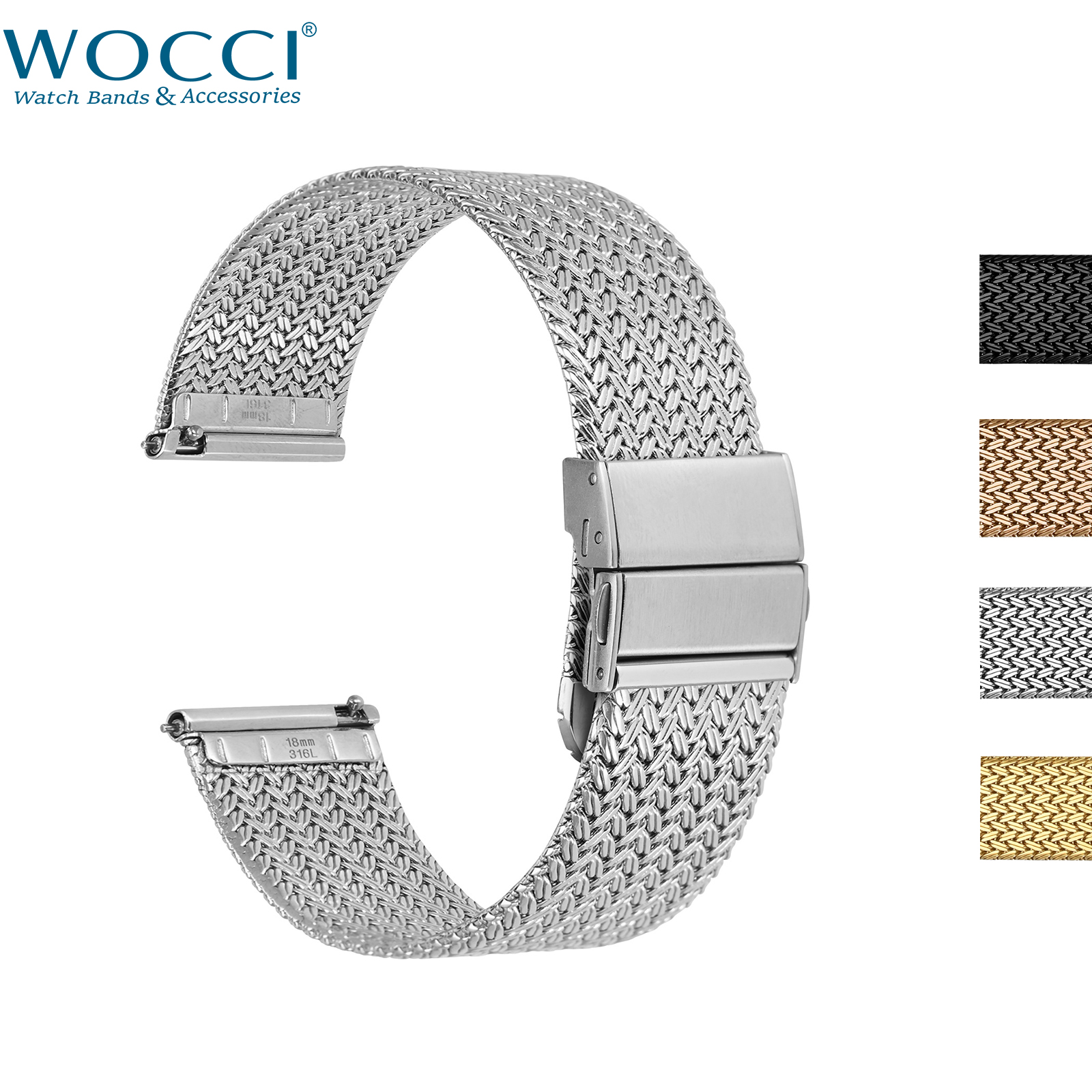 Mesh Strap Metal - WOCCI Elite Metal Watch Band, Mesh