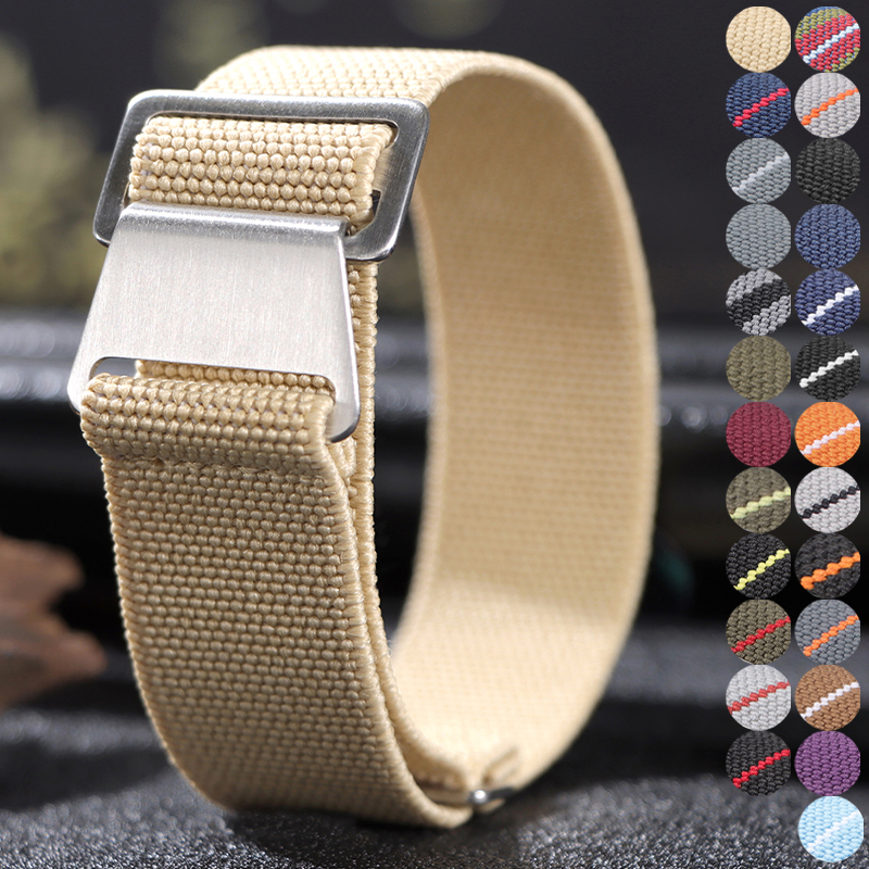18/20/22mm Elastic Nylon Watch - Parachute Strap Elastic review and price