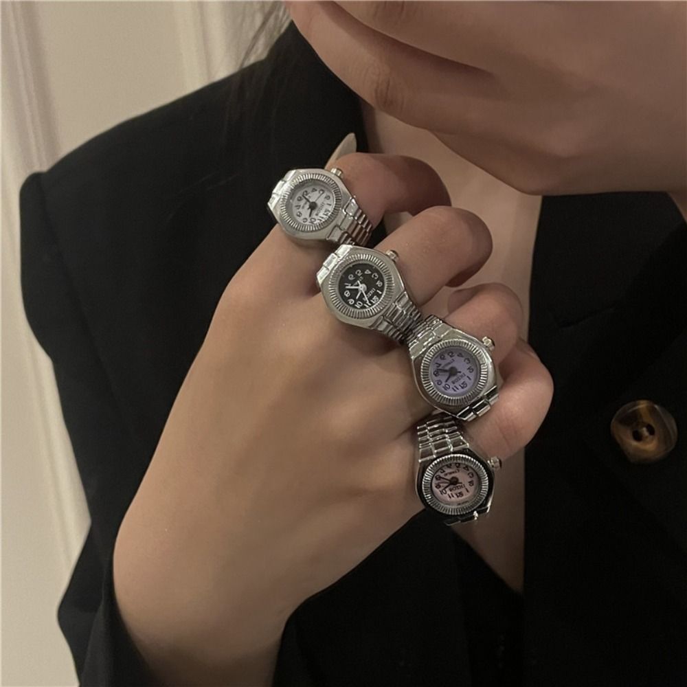 Punk Mini Finger Watch Rings C - Canvas Strap Watch review and price