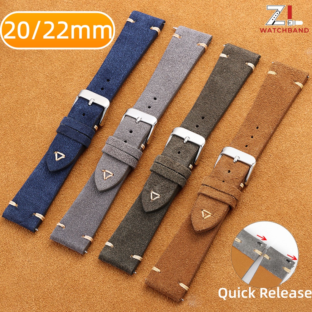 Premium Grade Quick Release Su - Suede Strap Watch review and price