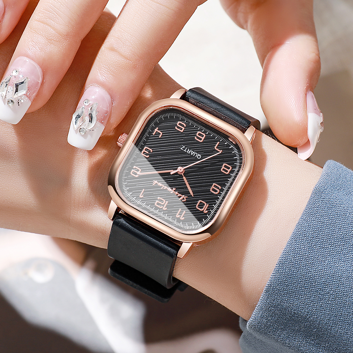 Fashion Square Women Watches C - Silicone Band Women review and price