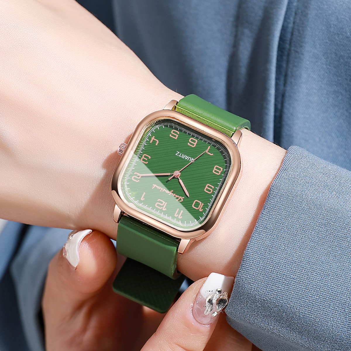 Fashion Square Women Watches C - Silicone Band Women review and price
