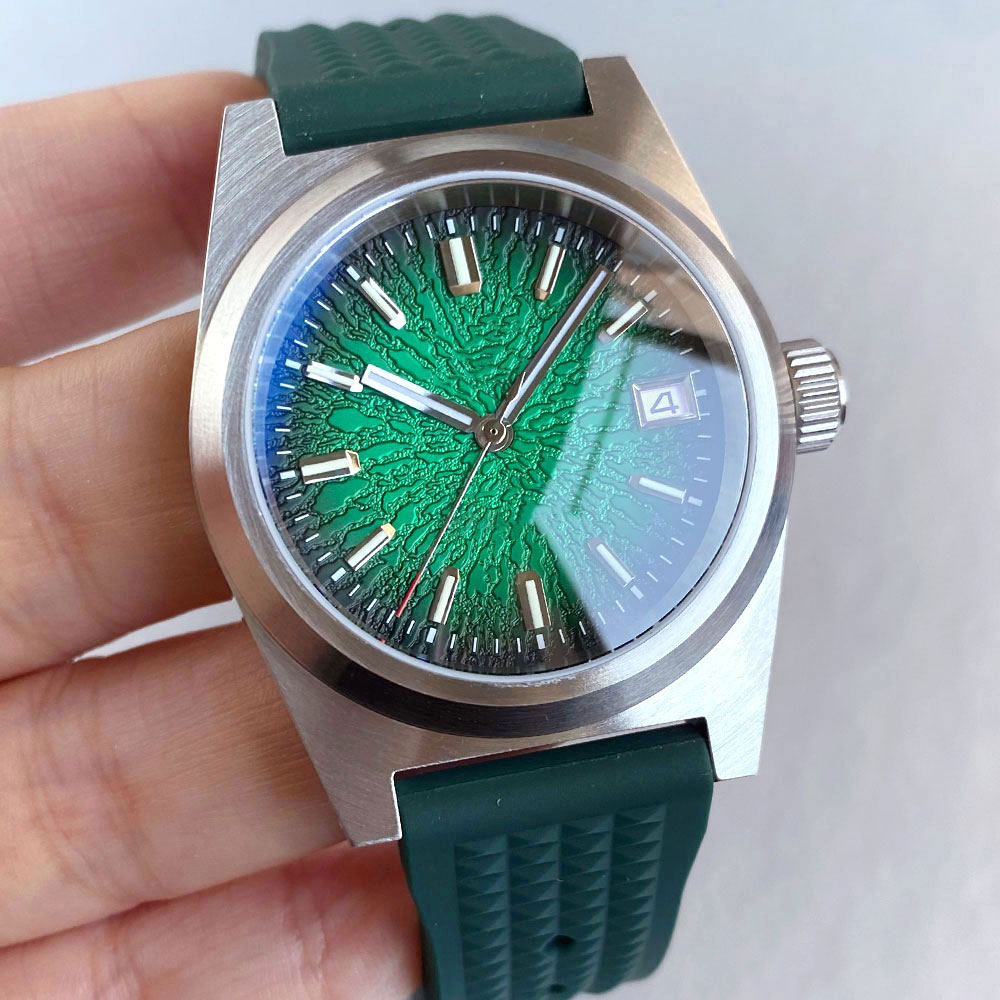 New 38mm Mechanical Watch Men  - Rubber Strap Diver review and price