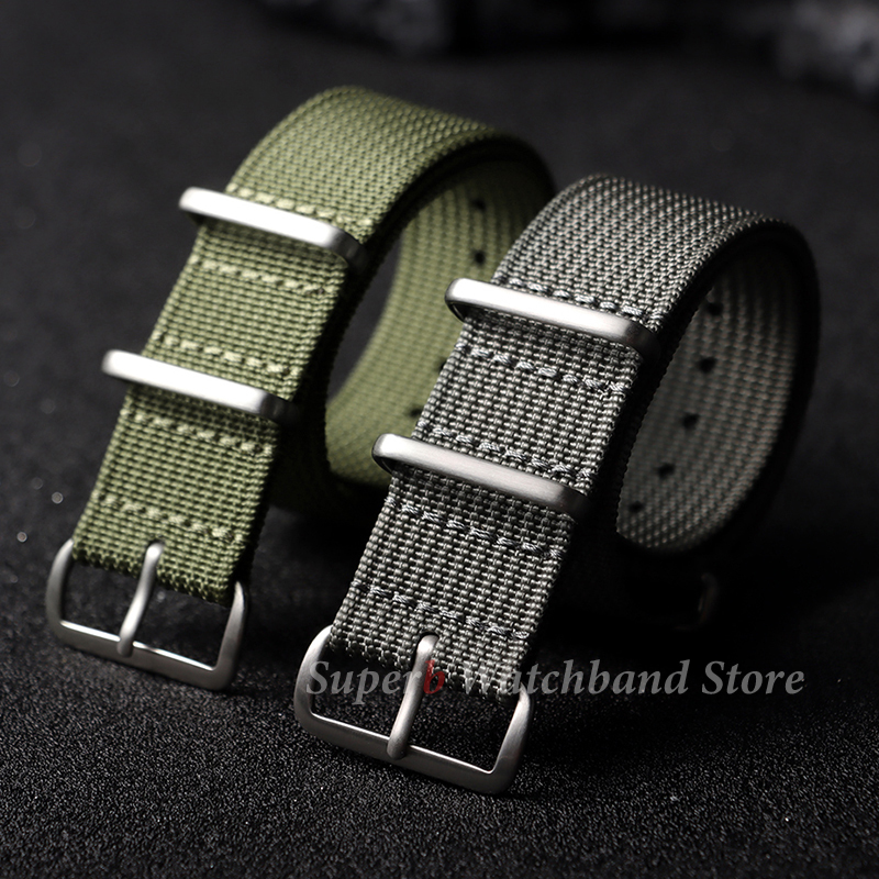 18mm 19mm 20mm 22mm New Ribbed - Nato Strap Nylon review and price