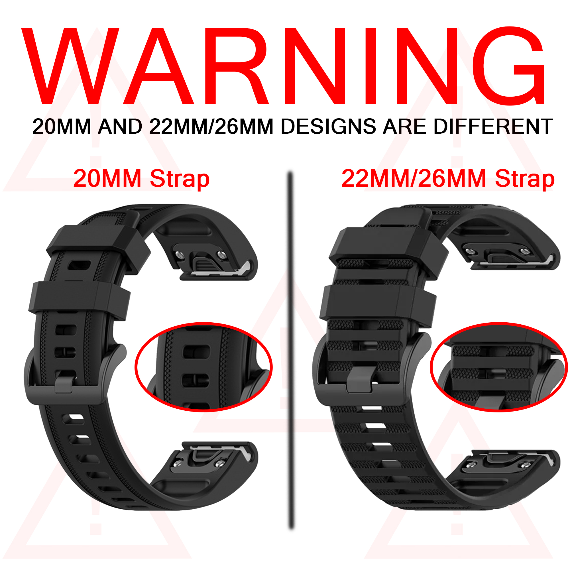 Watch Bands For Garmin Fenix 8 - Silicone Watch Band 22Mm review and price