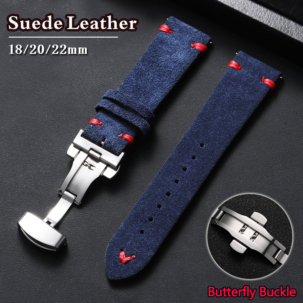 Suede Leather Watch Strap 18mm - Suede Strap Watch review and price