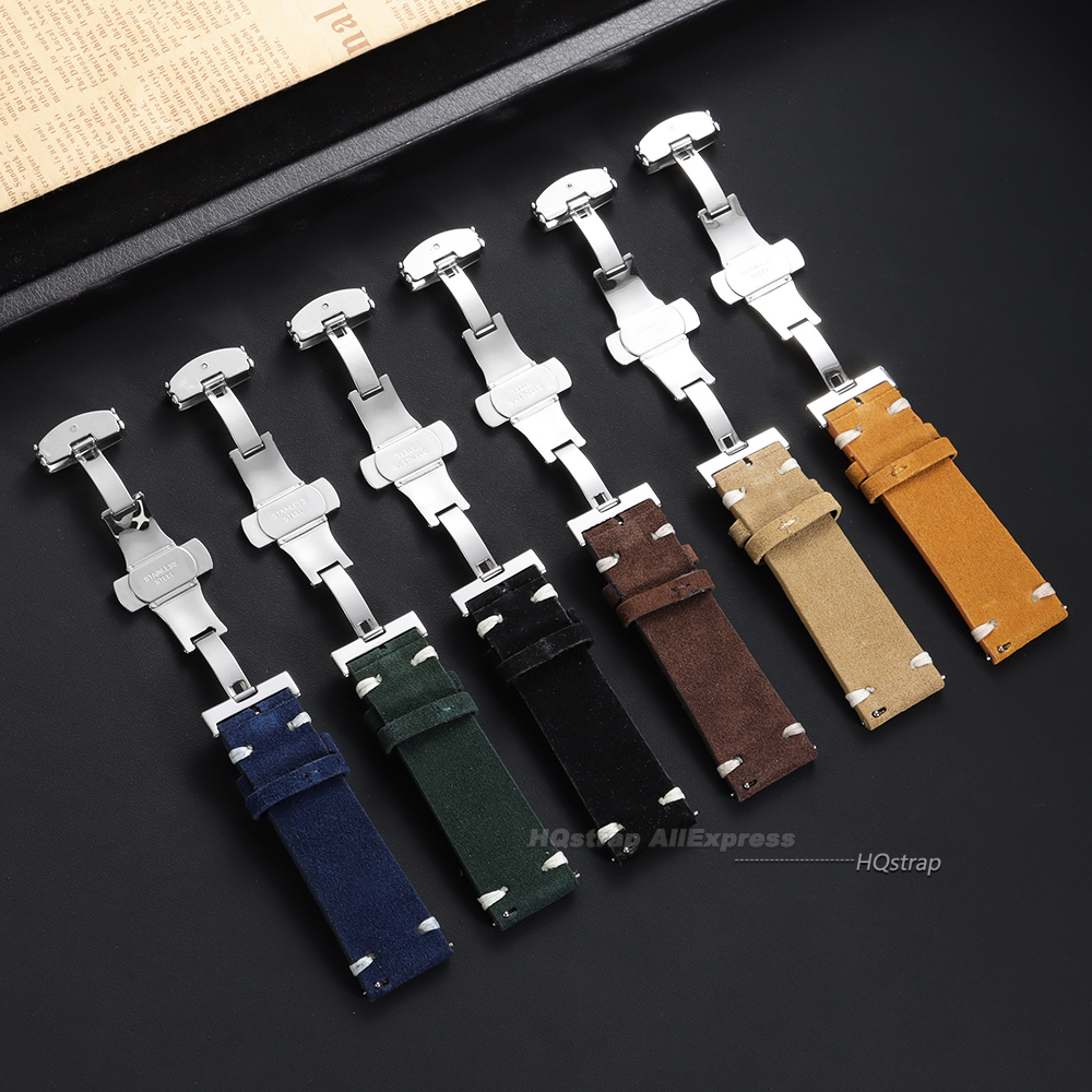 Suede Leather Watch Strap 18mm - Suede Strap Watch review and price