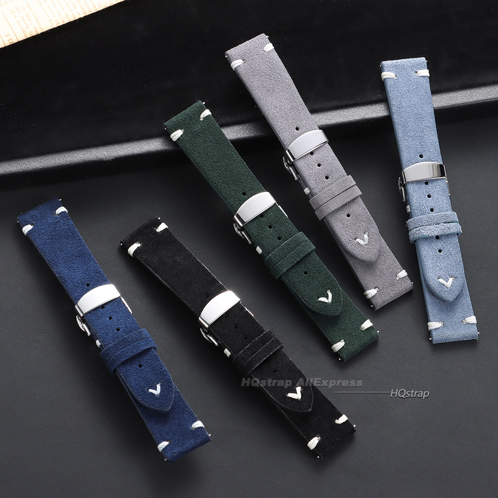 Suede Leather Watch Strap 18mm - Suede Strap Watch review and price