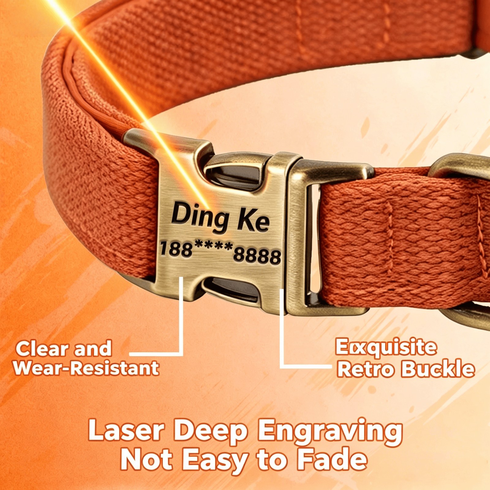 Personalized Dog Collar Leash  - Leather Strap Quick Release review and price