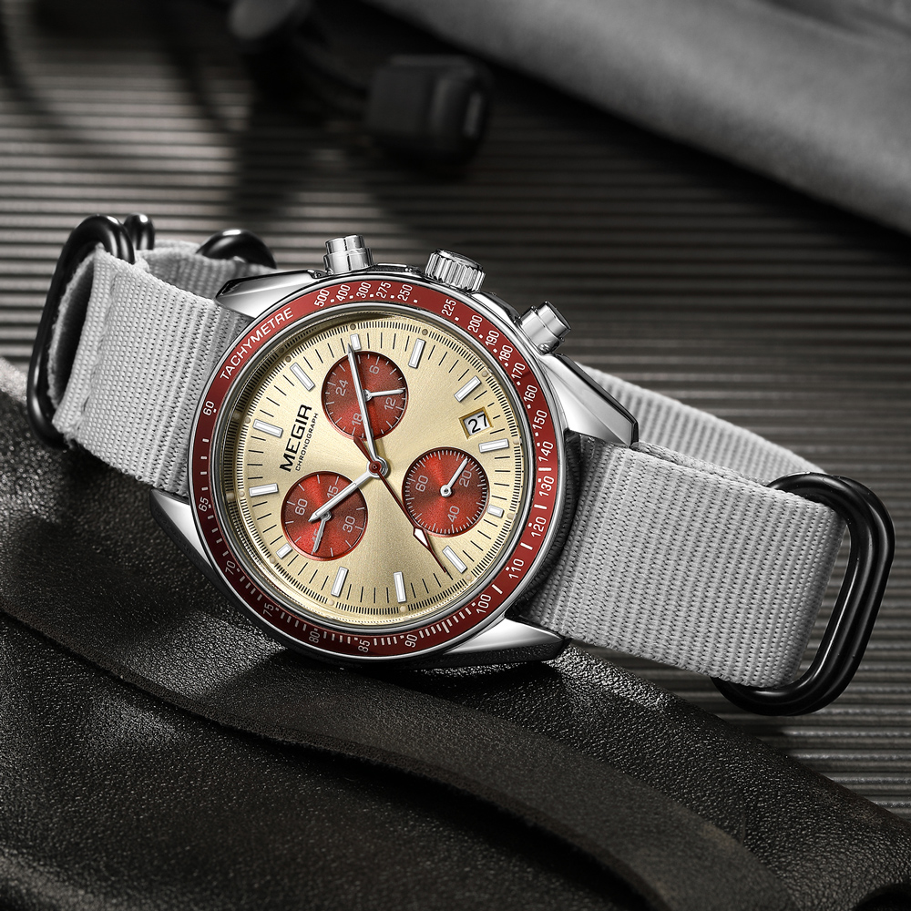 MEGIR New Luxury Men's Watches - Canvas Strap Watch review and price