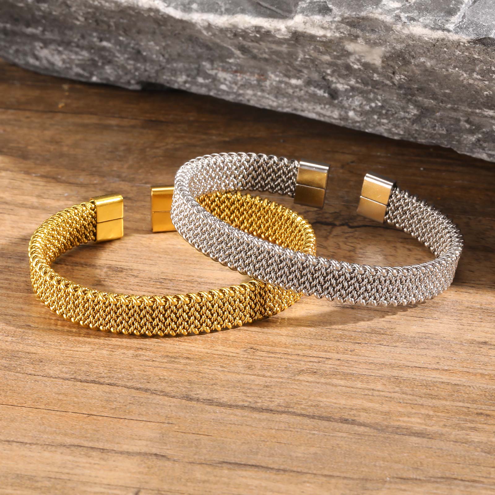 10mm Braided Stretch Strap Ope - Mesh Strap Metal review and price