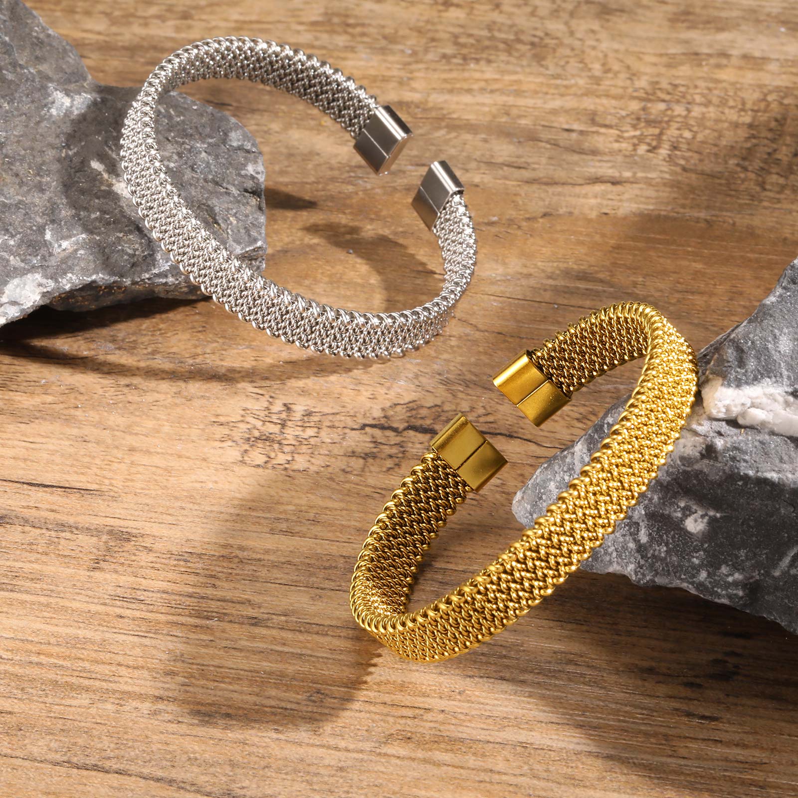 10mm Braided Stretch Strap Ope - Mesh Strap Metal review and price