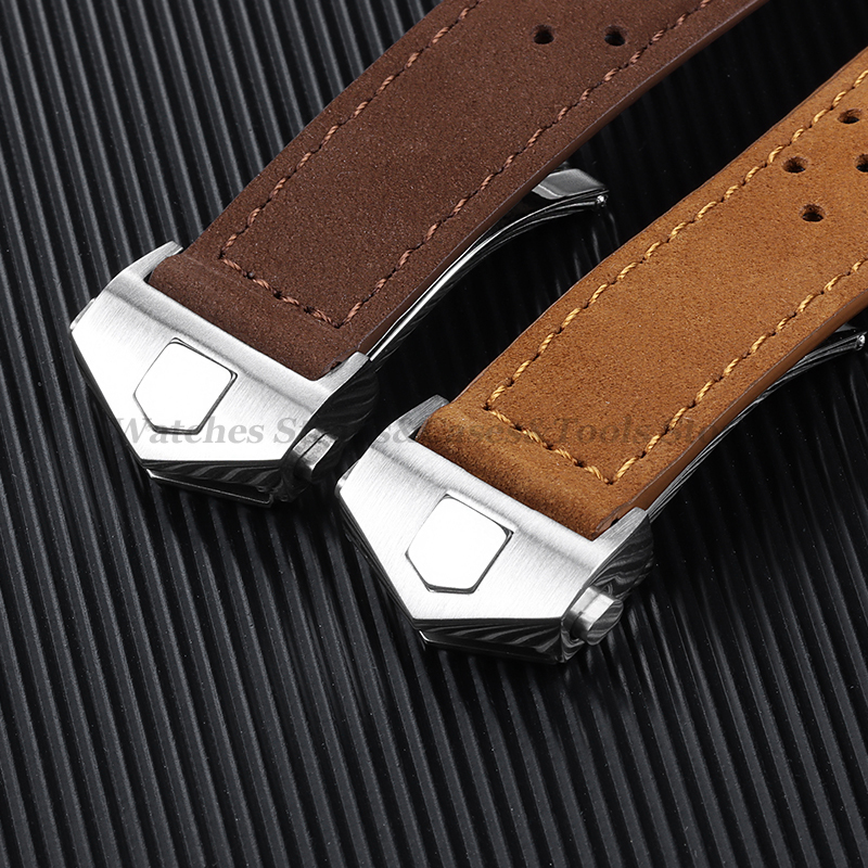 Genuine Cow Leather Watch Stra - Suede Strap Watch review and price