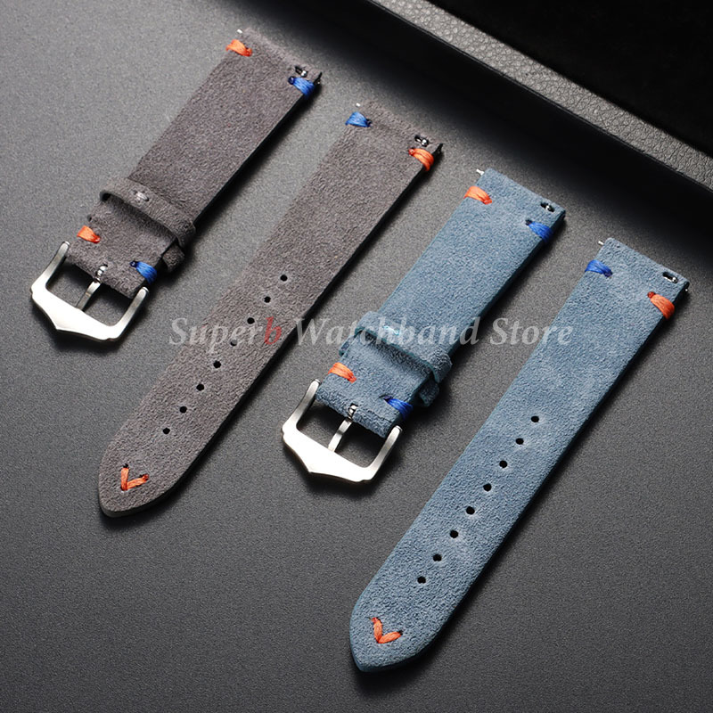 Suede Leather Watch Strap 18mm - Suede Strap Watch review and price