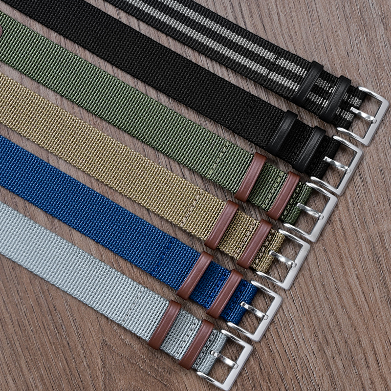 Nylon Ribbed Watch Band 20mm 2 - Canvas Strap Watch review and price