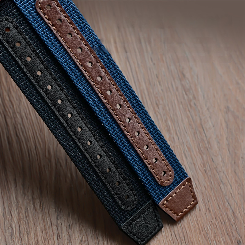 Nylon Ribbed Watch Band 20mm 2 - Canvas Strap Watch review and price