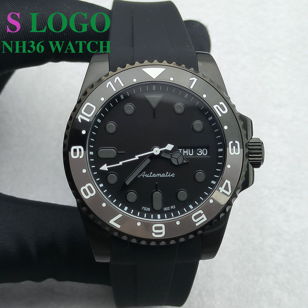 40MM NH36 Watch Black Men's St - Stainless Bracelet Diver review and price