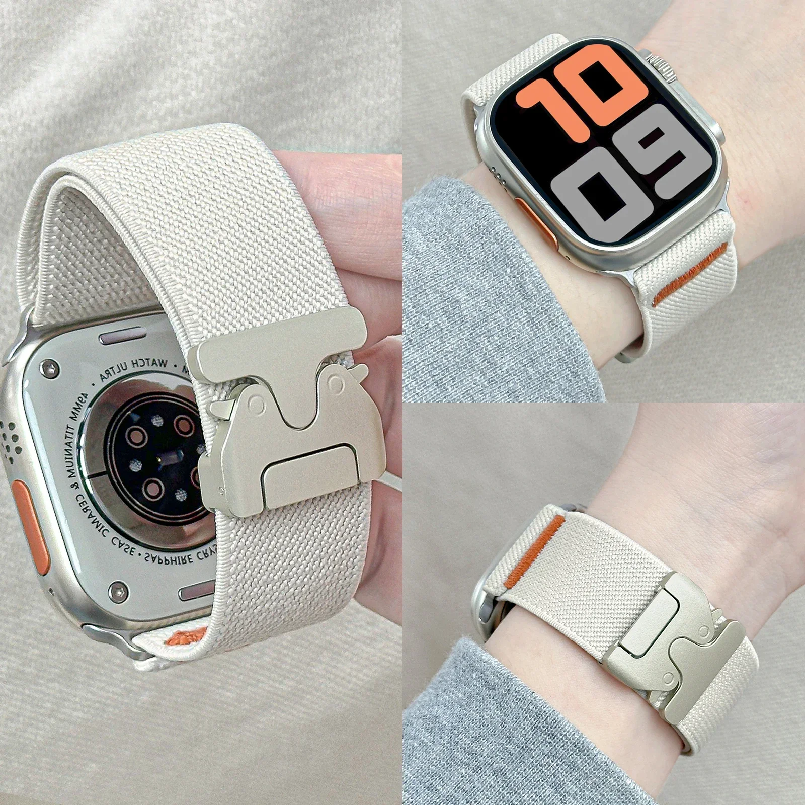 Nylon Strap for Apple Watch ba - Parachute Strap Elastic review and price