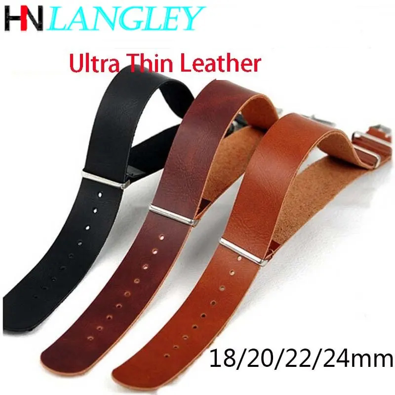 Ultra Thin Leather Watch Band  - Nato Strap Nylon review and price