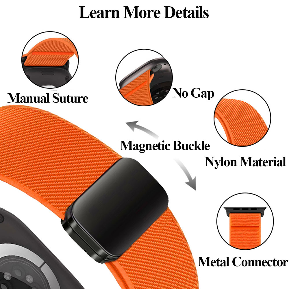 Nylon Loop Strap For Apple Wat - Milanese Loop Magnetic review and price
