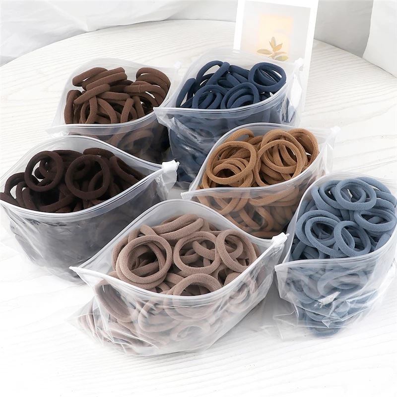 50PCS/Set Women Girls Basic Ha - Silicone Band Women review and price