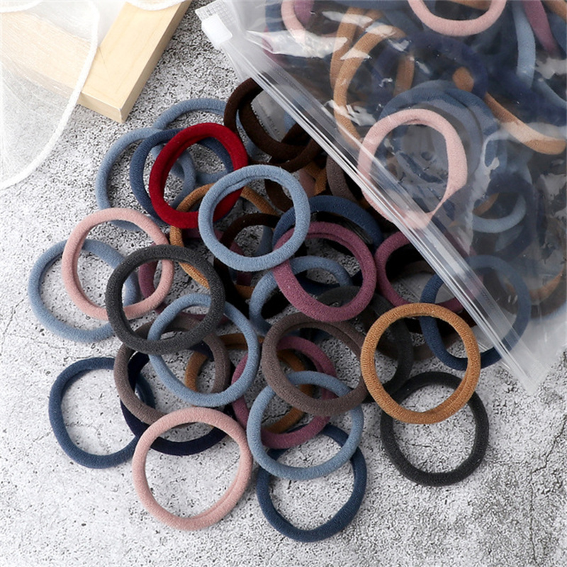 50PCS/Set Women Girls Basic Ha - Silicone Band Women review and price