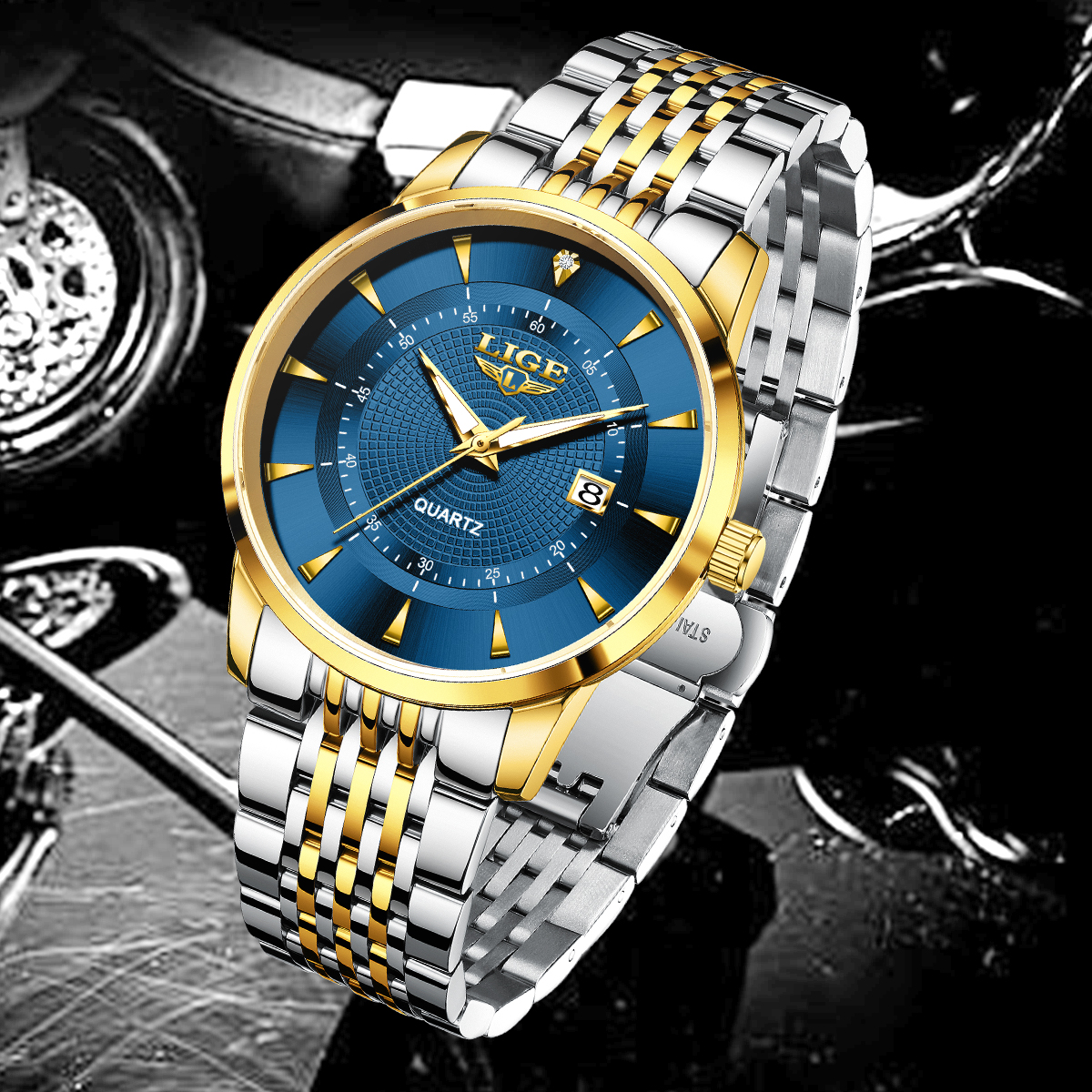 LIGE New 2026 Luxury Man Watch - Stainless Bracelet Diver review and price