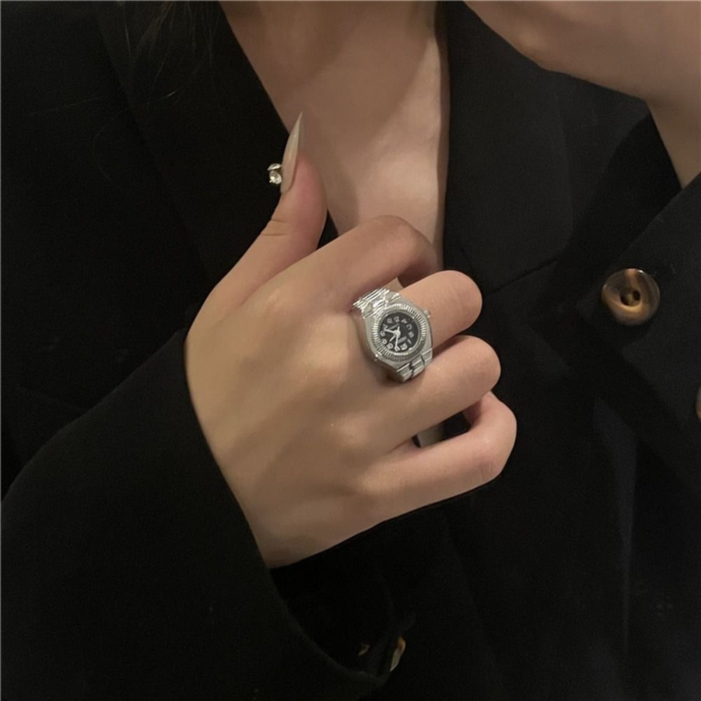 Punk Mini Finger Watch Rings A - Canvas Strap Watch review and price