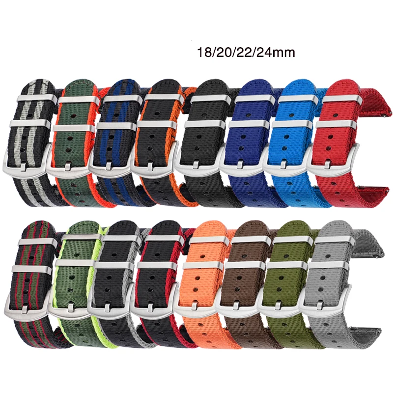 18/20/22/24mm Nylon Strap Men  - Canvas Strap Watch review and price