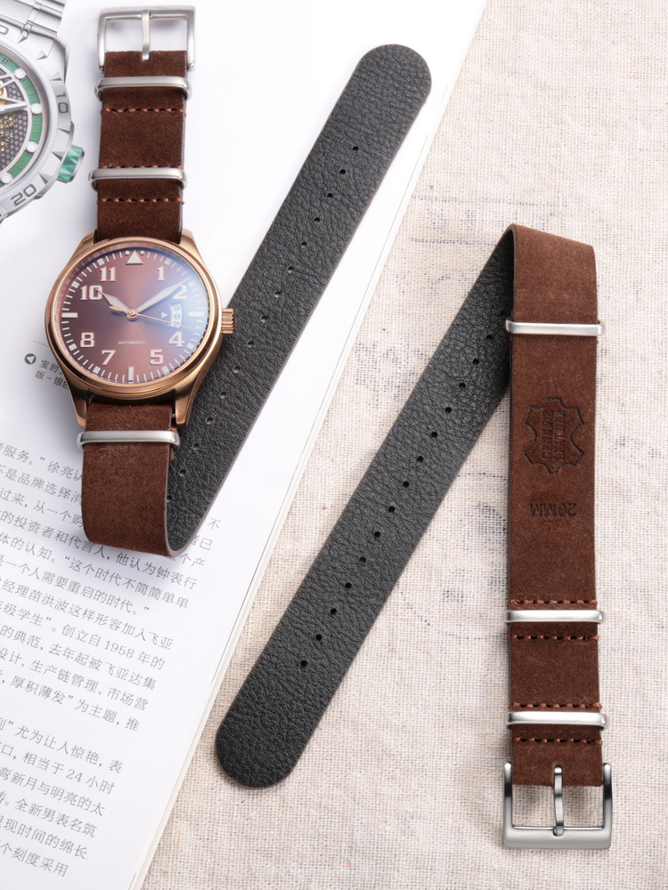 HEMSUT Genuine Leather Watch B - Tropic Strap Vintage review and price