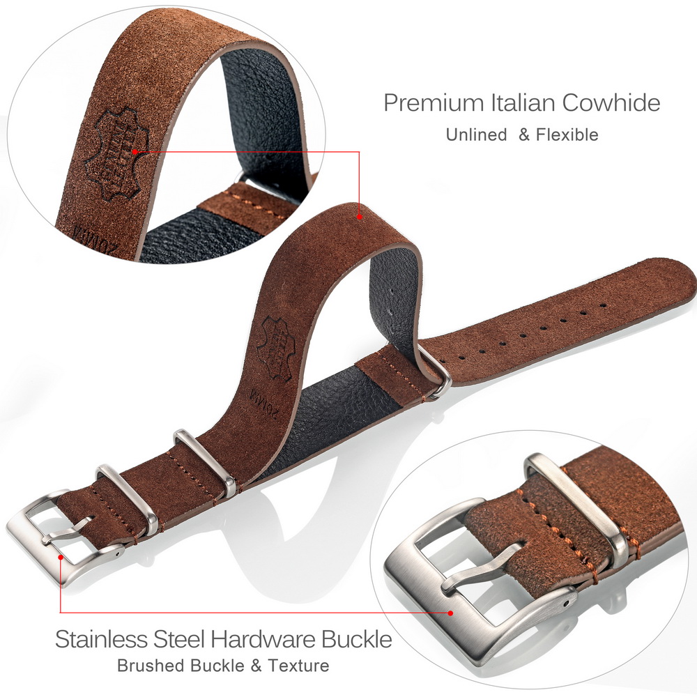 HEMSUT Genuine Leather Watch B - Tropic Strap Vintage review and price