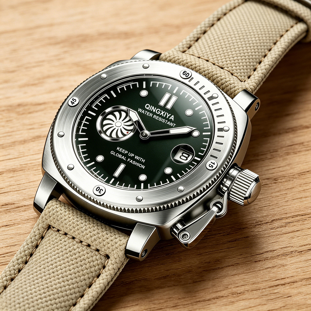 Cool Creative Khaki Canvas Str - Canvas Strap Watch review and price