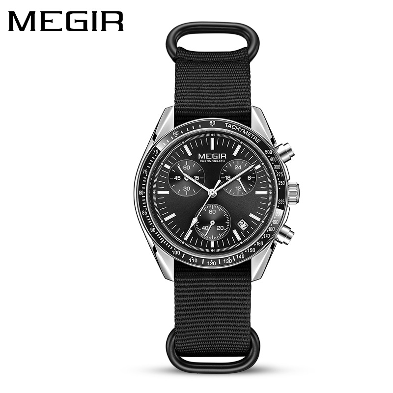 MEGIR 2247 New Luxury Men's Wa - Canvas Strap Watch review and price