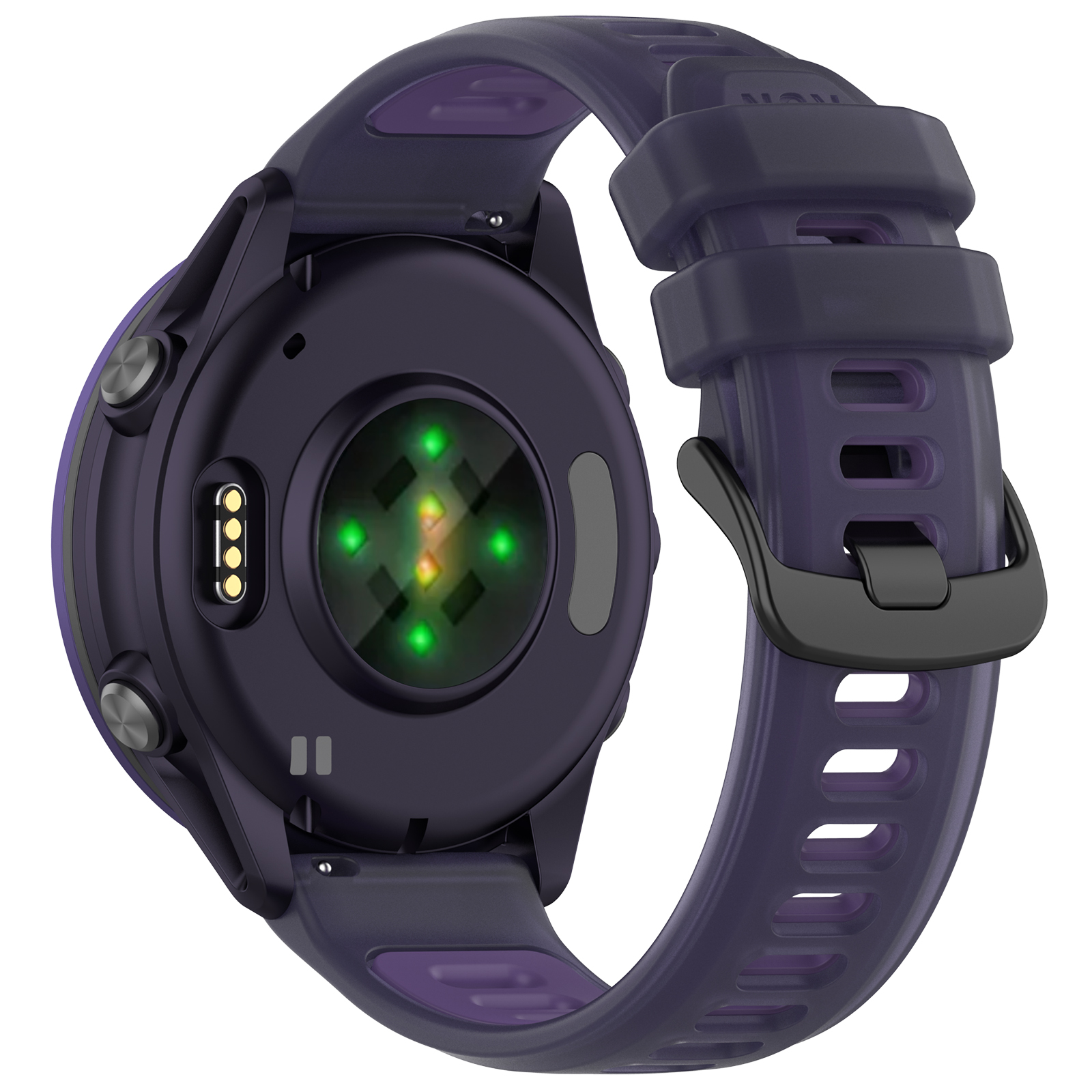 22mm 20mm Transparent Two-Tone - Silicone Watch Band 22Mm review and price