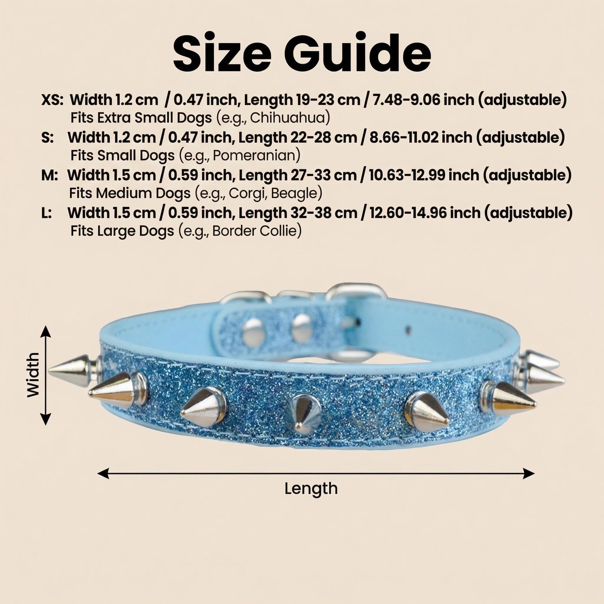 Punk Style Rivet Pet Collar Le - Leather Strap Quick Release review and price