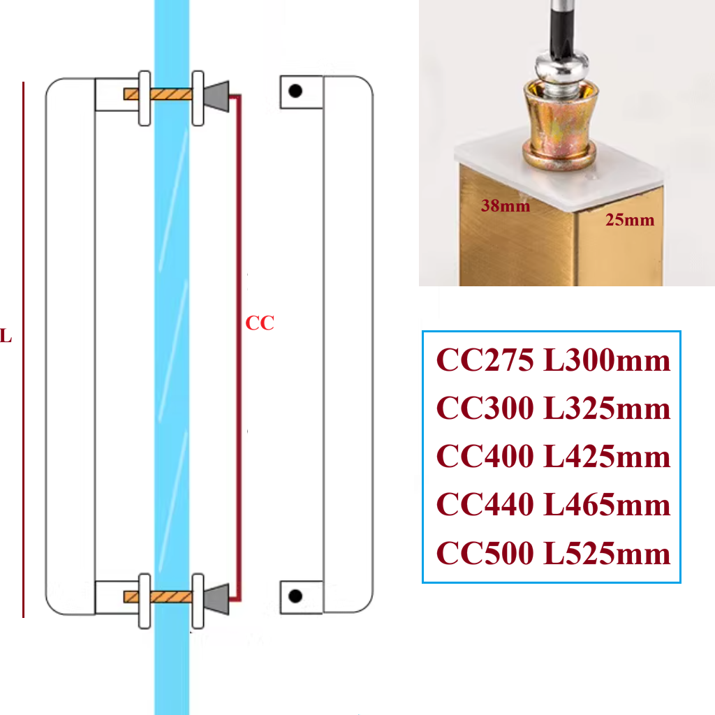 1Pc Stainless Steel Entry Glas - Curved Spring Bar review and price