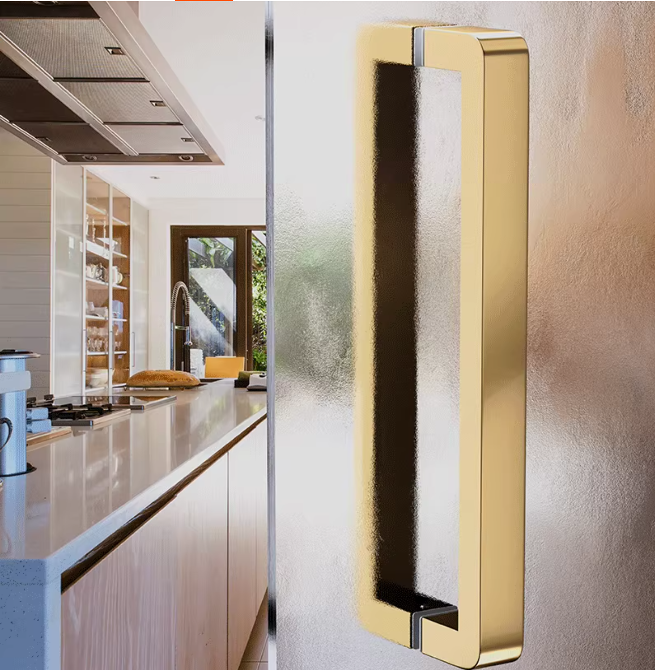 1Pc Stainless Steel Entry Glas - Curved Spring Bar review and price