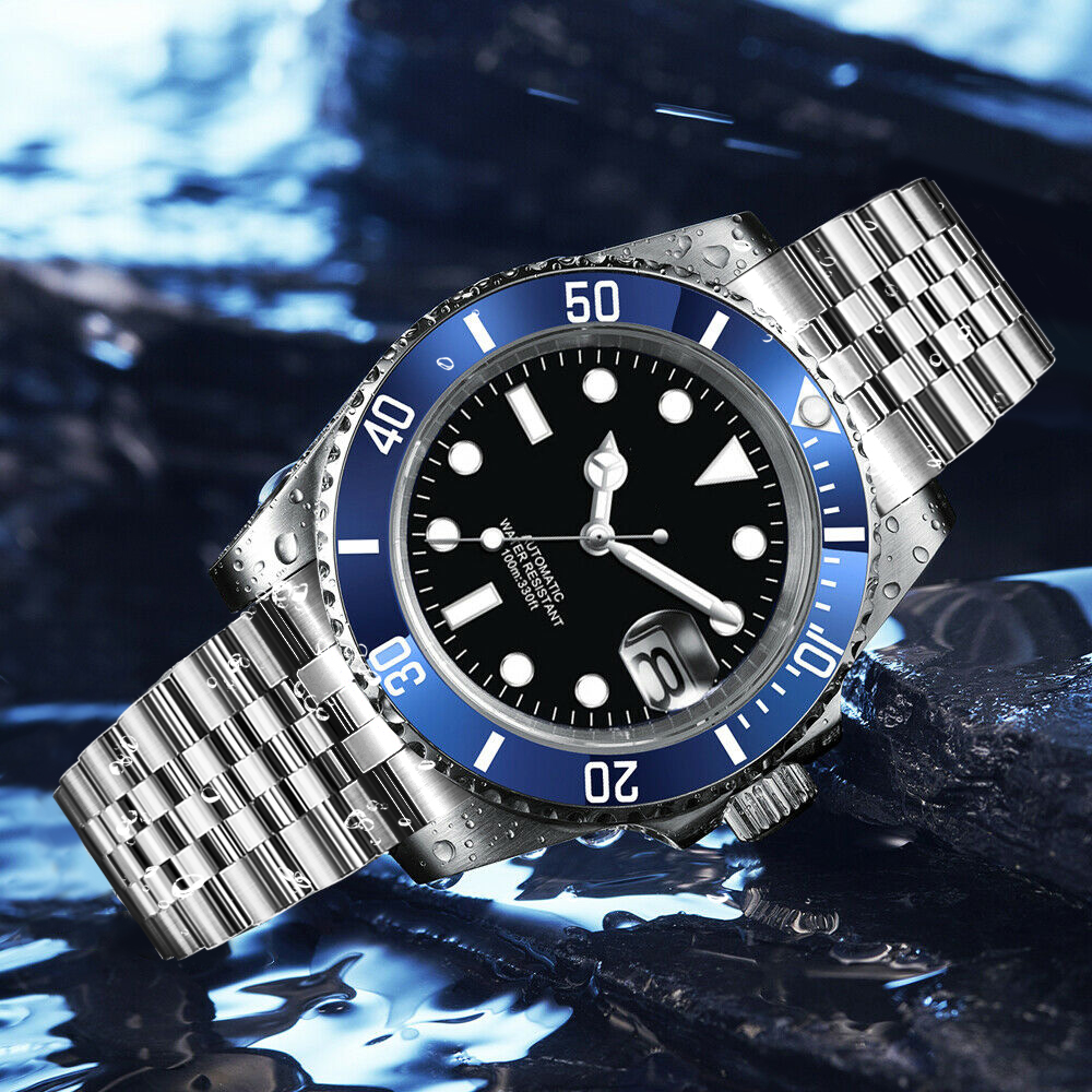 DIY Logo 40MM Dive Watch NH35  - Stainless Bracelet Diver review and price
