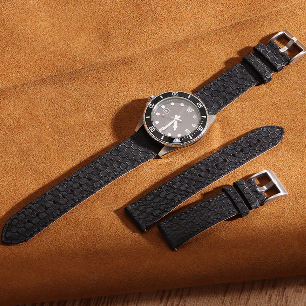 20mm 22mm Smooth Genuine Nylon - Perlon Strap Woven review and price