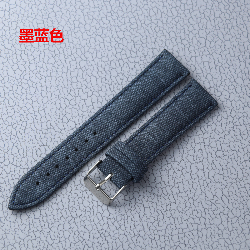 Denim Leather Strap 10mm 12mm  - Canvas Strap Watch review and price