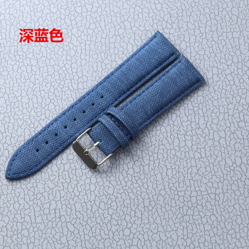 Denim Leather Strap 10mm 12mm  - Canvas Strap Watch review and price