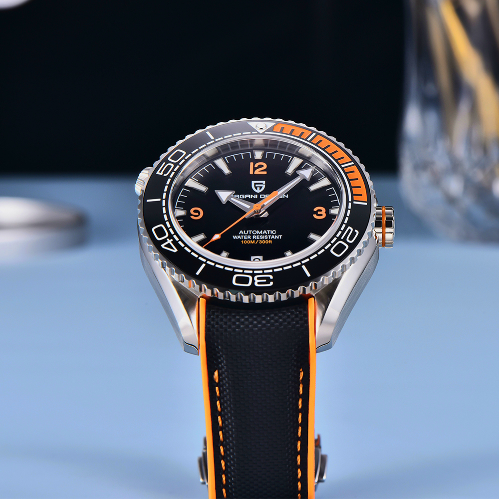 PAGANI DESIGN Diving Watch 100 - Rubber Strap Diver review and price